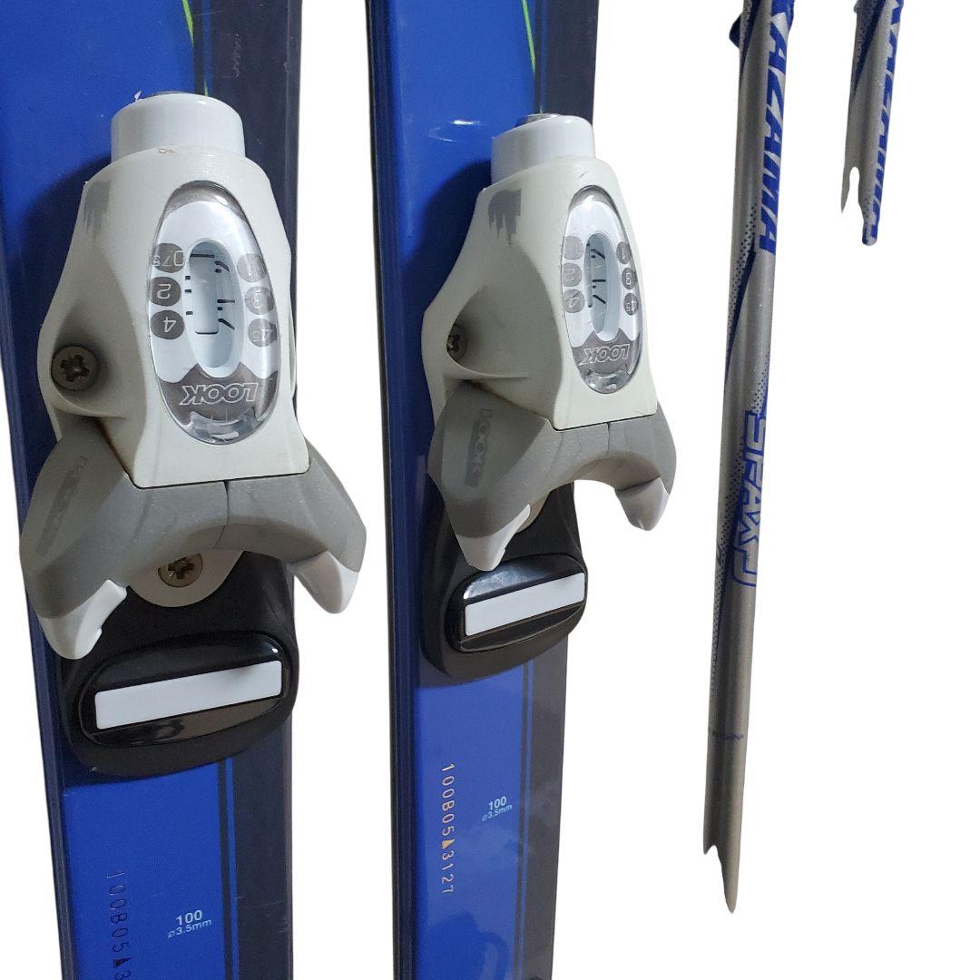 【ジュニア】KAZAMA SPAX J 100cm スキー3点セット