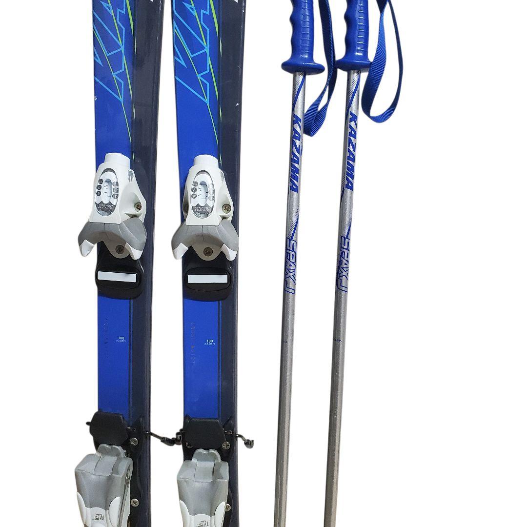 【ジュニア】KAZAMA SPAX J 100cm スキー3点セット