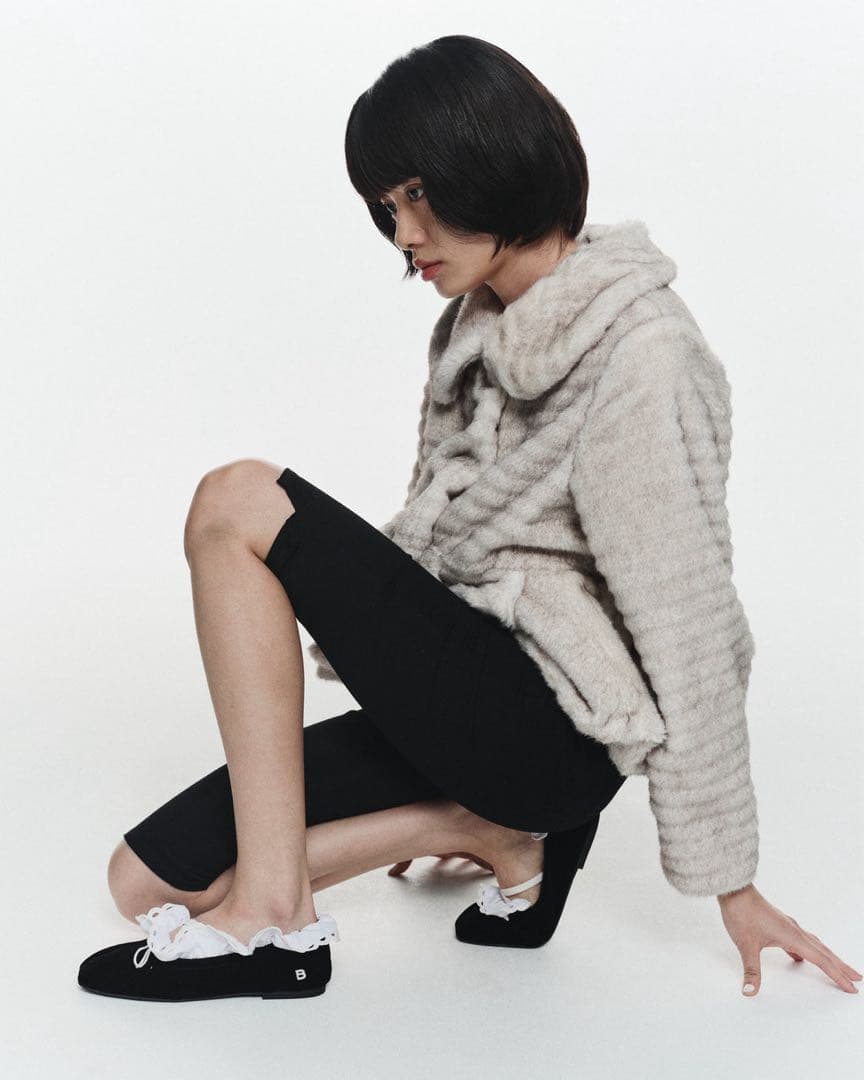 新品　Bibiy. DORA PEPURAMU FUR COAT ファーコート