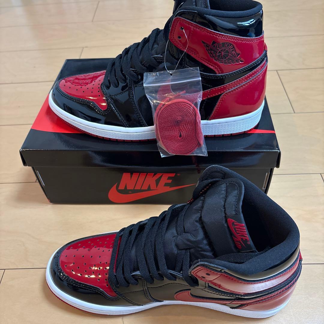 シューズ(男性用) Nike Air Jordan 1 High OG Patent Bred