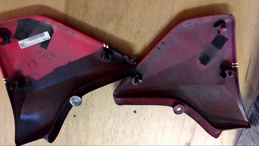 GSX400インパルス 純正サイドカバー、フロントフェンダーセットヨシムラカラー
