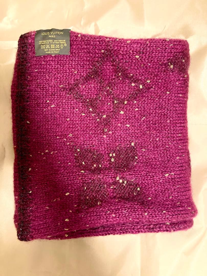 ★SALE★LOUIS VUITTON ルイヴィトン モノグラム ニットマフラー