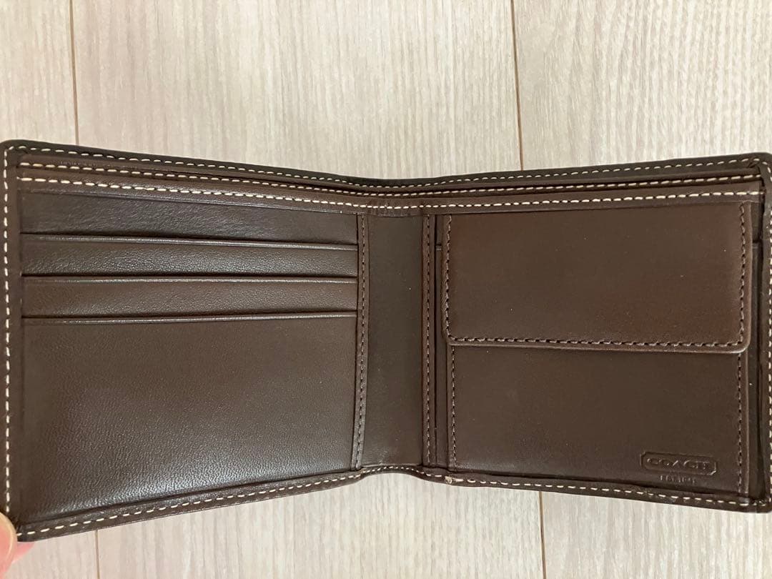 コーチ（COACH） 二つ折り財布 ベージュ/ブラウン