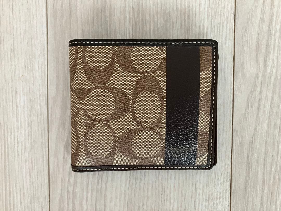 コーチ（COACH） 二つ折り財布 ベージュ/ブラウン