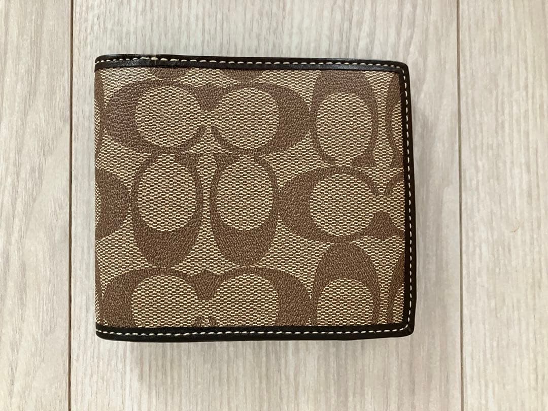 コーチ（COACH） 二つ折り財布 ベージュ/ブラウン