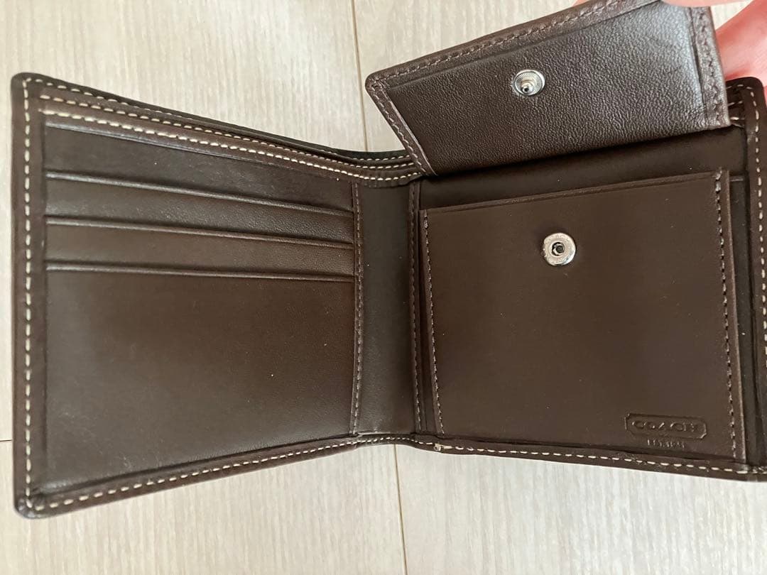コーチ（COACH） 二つ折り財布 ベージュ/ブラウン