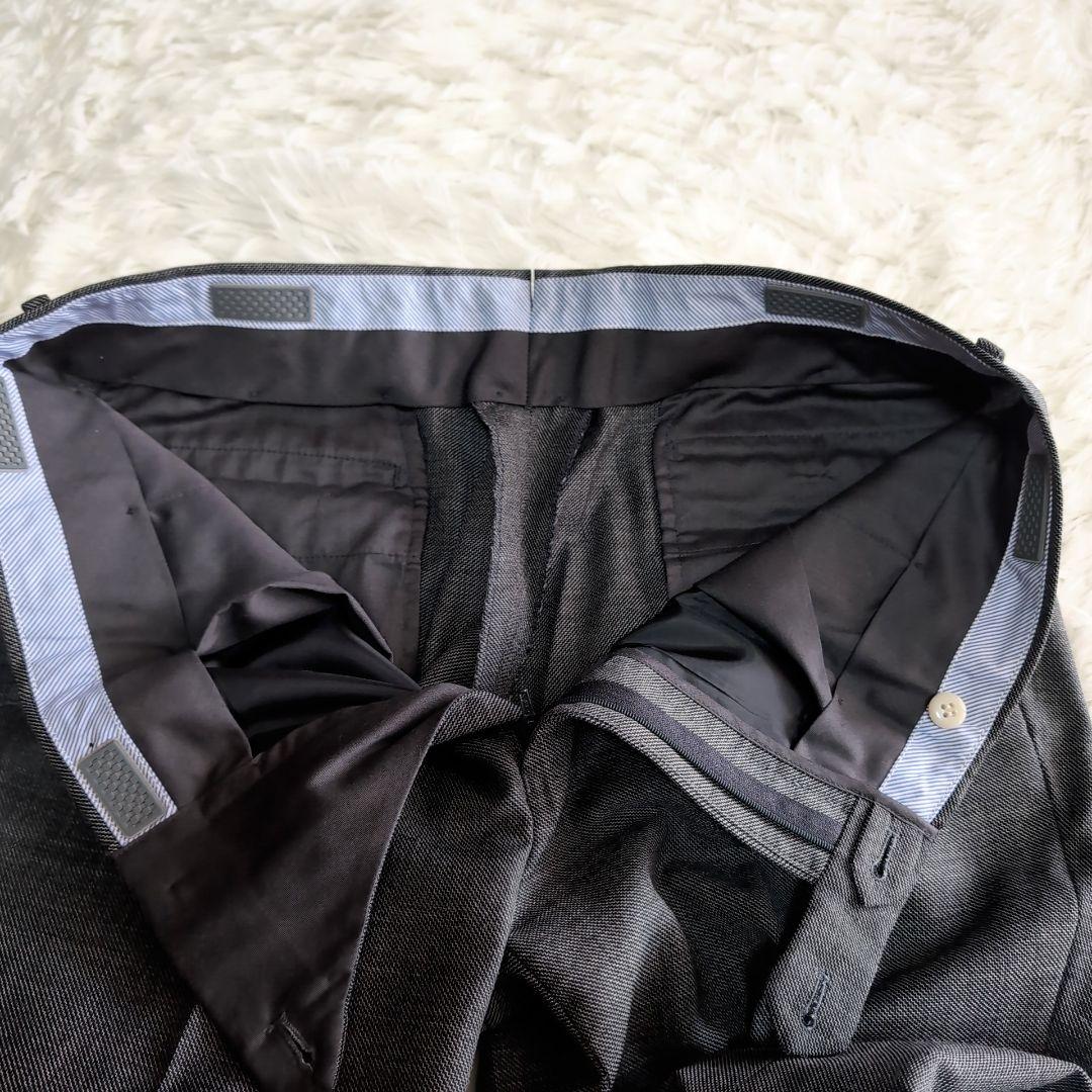 美品 スーツカンパニー REDA ホップサック スーツ スリーピース チャコール