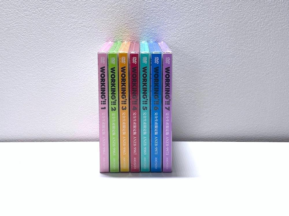 新品未開封 DVD WORKING'!! 完全生産限定版 CD付き 全7巻セット