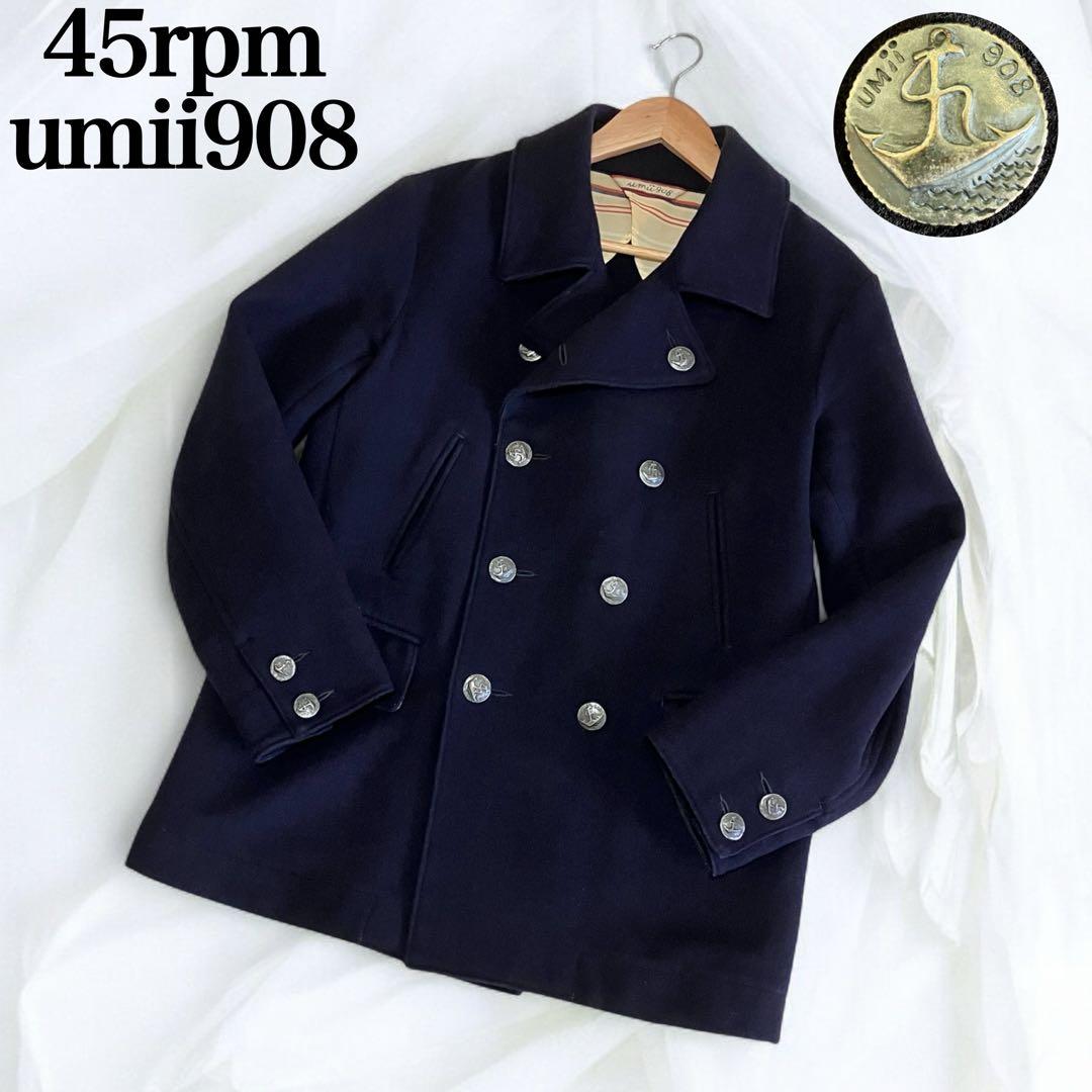 umii908 ピーコート ネイビー 銀ボタン 45R 45rpm 日本製