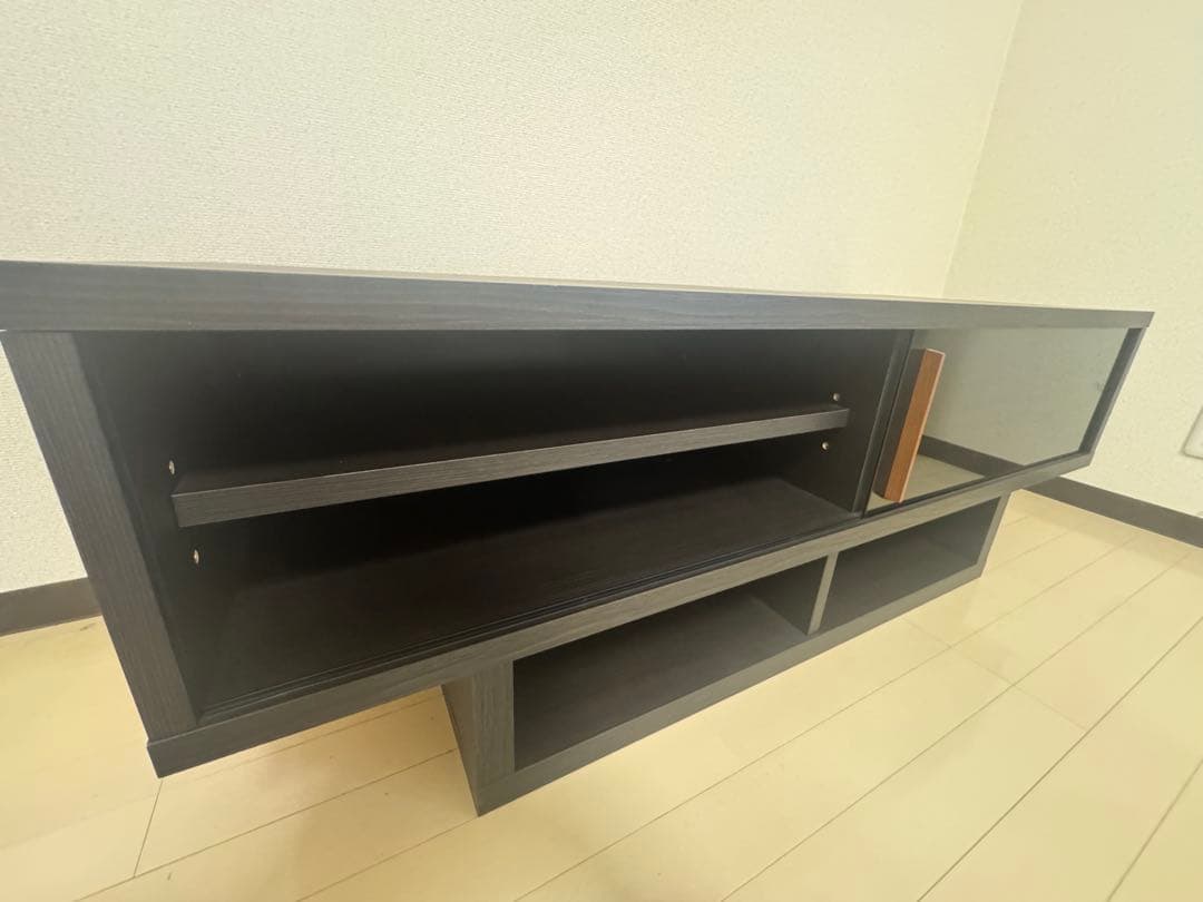 フランフラン　テレビボード　黒色　セルタ