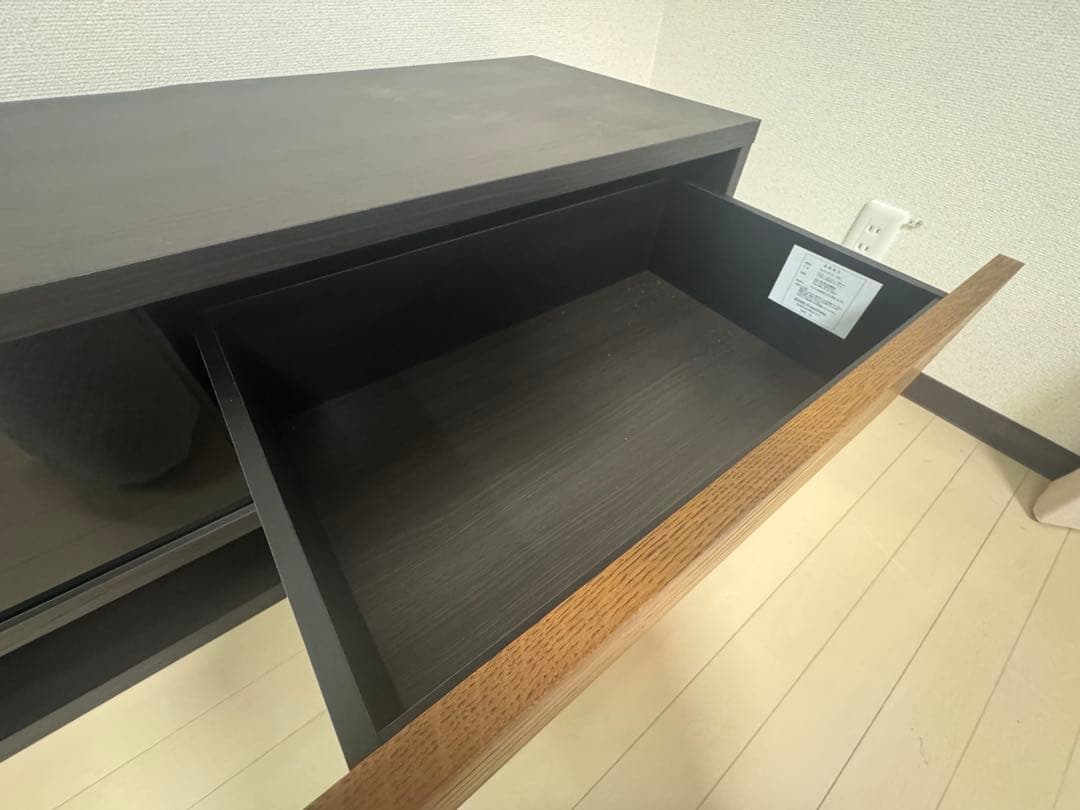 フランフラン　テレビボード　黒色　セルタ