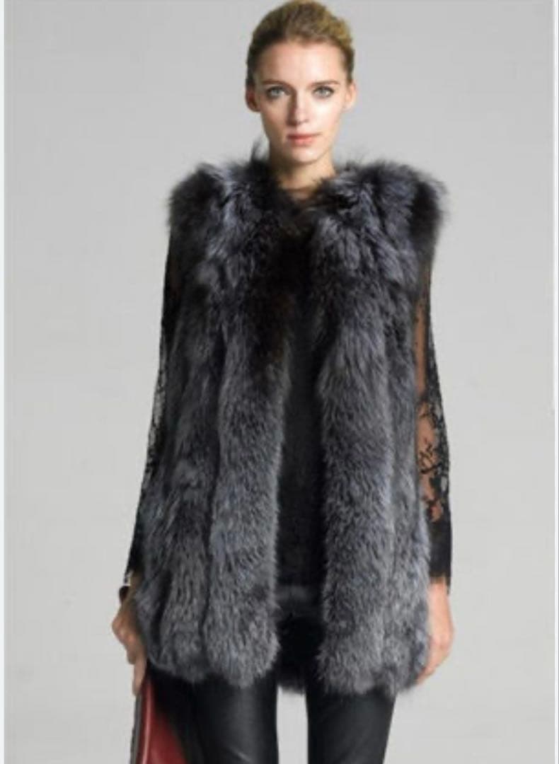 10日で終了！ソブ★ダブスタ　ブルーフォックス　黒色ベストジレ16万円の半額以下