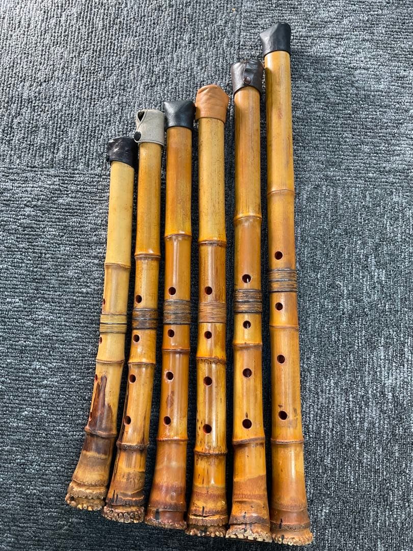 【俊洞作】尺八 竹製 6本まとめ売り