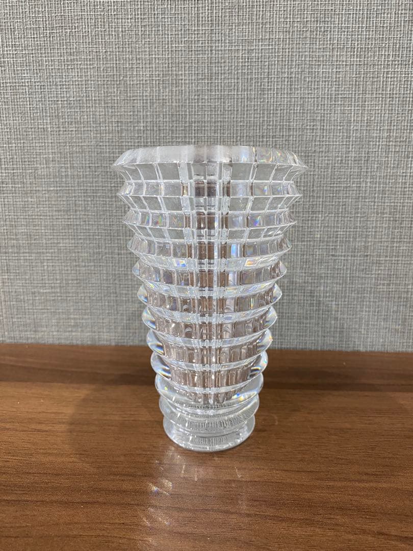 バカラ　クリスタルガラス 花瓶　アイベースS