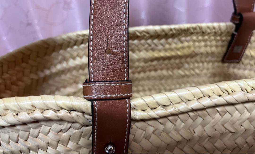 ロエベ　LOEWE カゴバック　ミディアム　美品　保存袋＆ショッパーあり