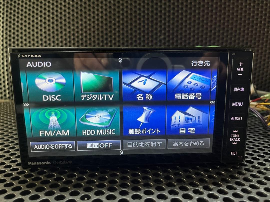 HDDナビPanasonicストラーダ　バックカメラ地デジブルートゥースDVD