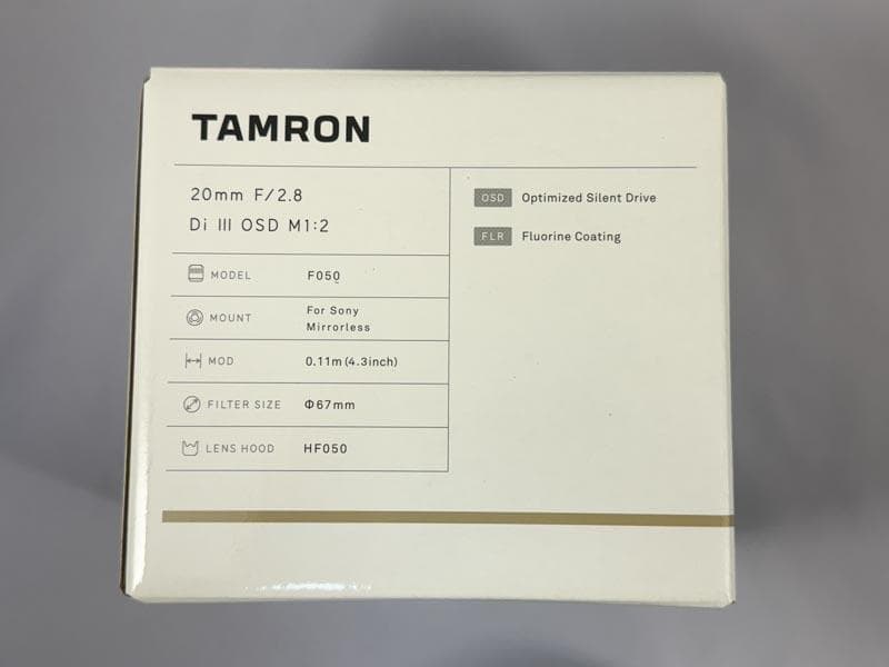 ⭐️TAMRONタムロン20mmf/2.8 Di IIIソニーEマウント⭐️美品