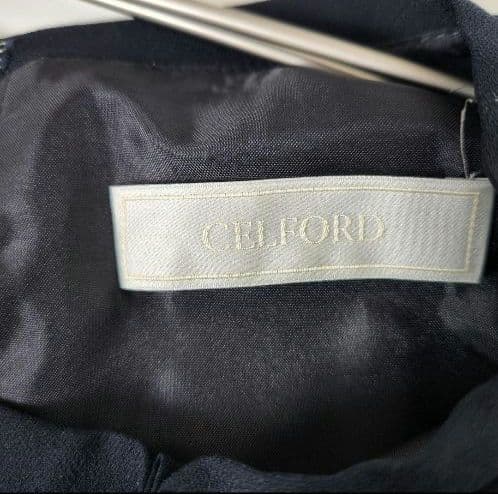 ma.a.cha　セルフォード　ボウタイ　プリーツ　ワンピース　フォーマル