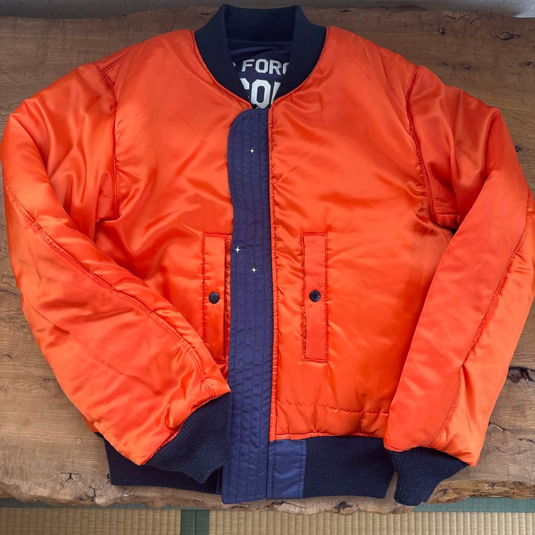 【極美品　リバーシブル　背面ゴツ刺繍】AVIREX MA-1 スペースコマンド