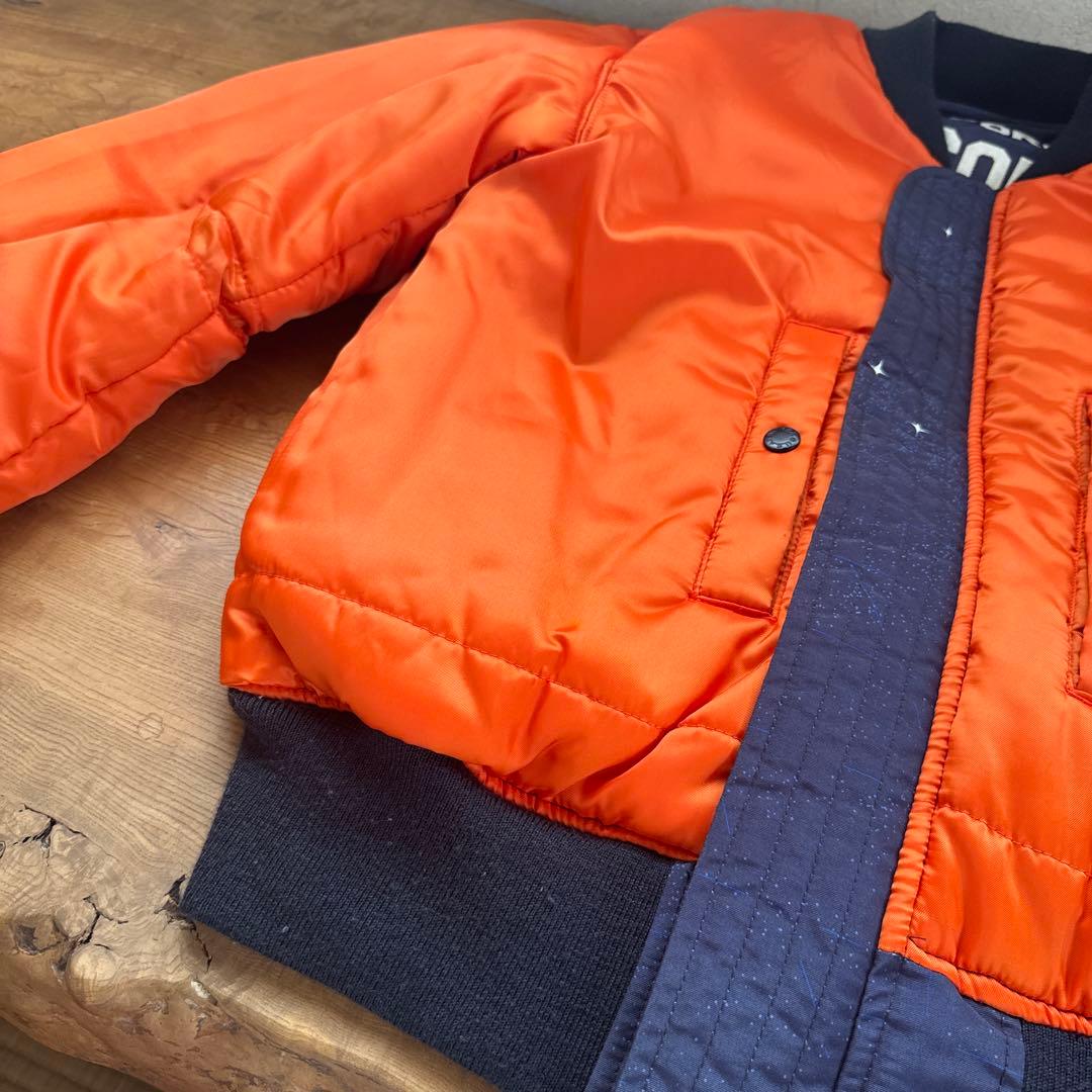 【極美品　リバーシブル　背面ゴツ刺繍】AVIREX MA-1 スペースコマンド