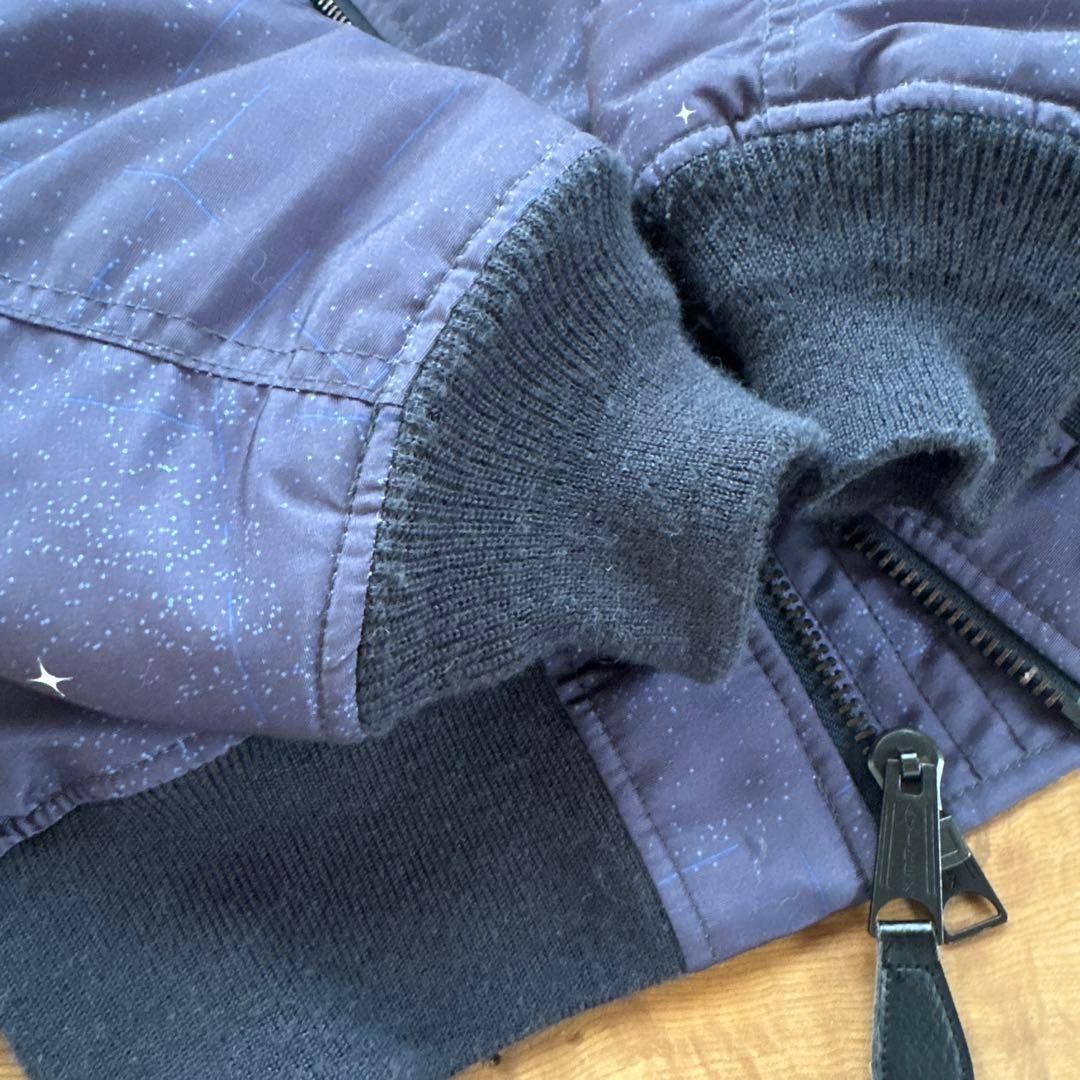 【極美品　リバーシブル　背面ゴツ刺繍】AVIREX MA-1 スペースコマンド