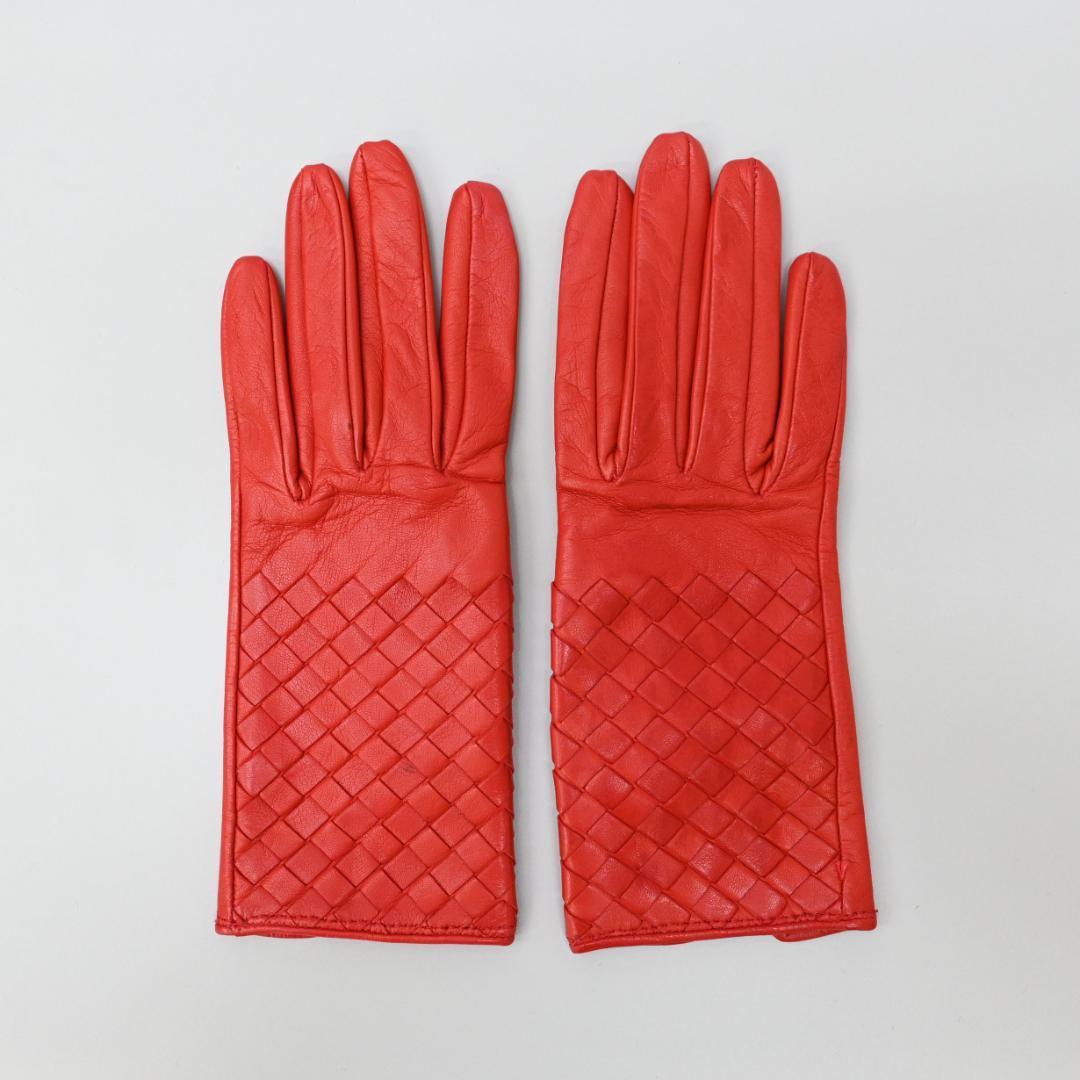 ■ 48256★冬 ボッテガヴェネタ イントレチャート 手袋 グローブ”