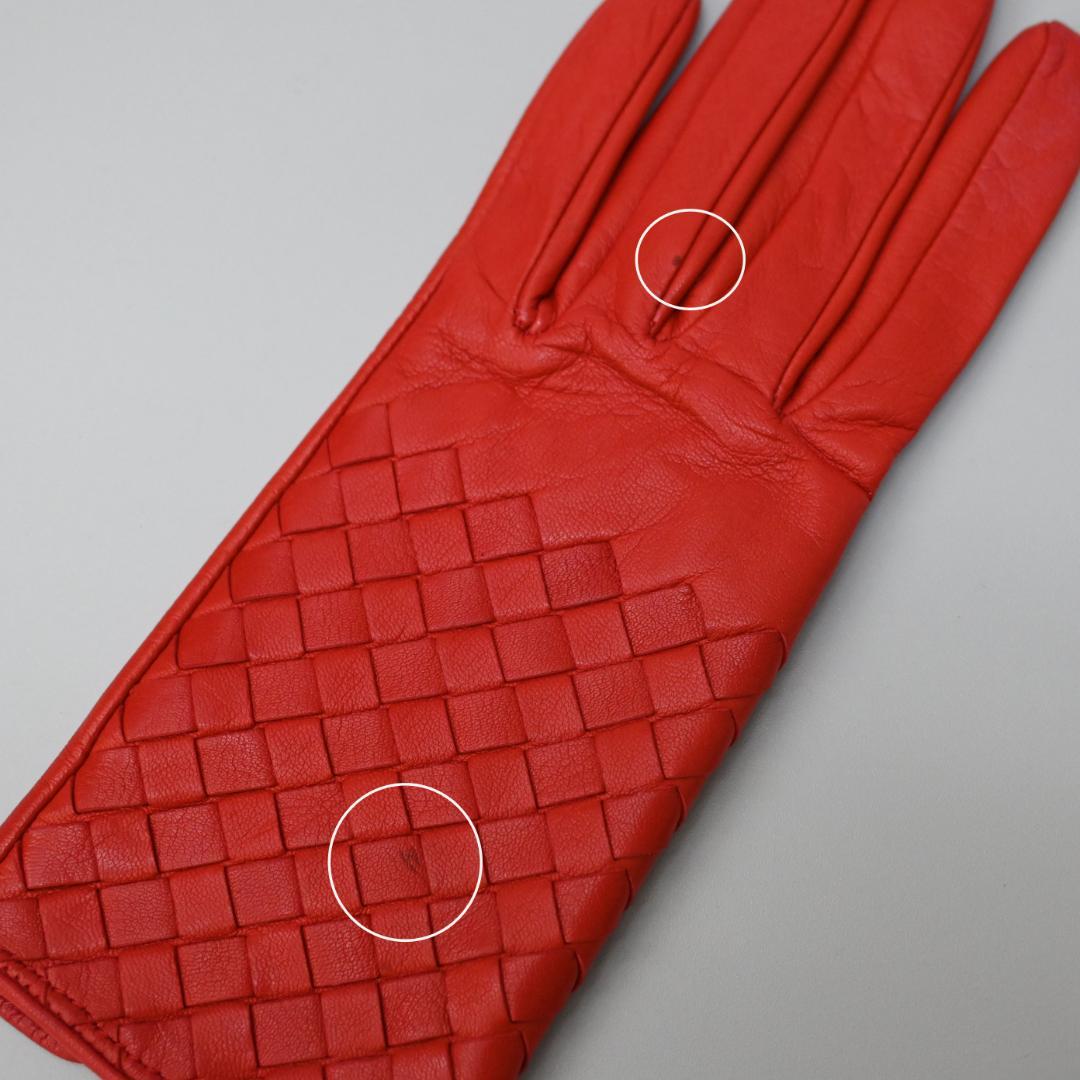 ■ 48256★冬 ボッテガヴェネタ イントレチャート 手袋 グローブ”