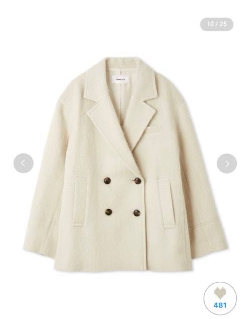 オーバーサイズウールシャギージャコット