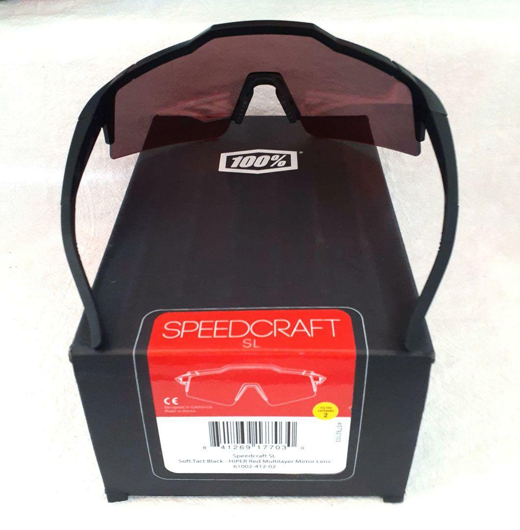 100％ Speedcraft SL ブラック ワンハンドレッド サングラス