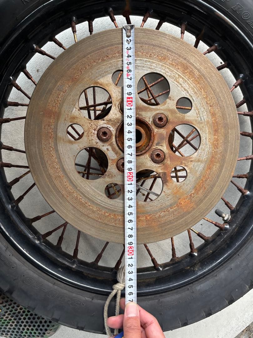 ハーレー　ショベル？　リヤホイール　18インチ　スポークホイール