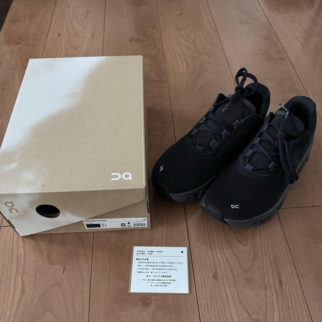 On Cloudmonster レディース　黒　25cm ブラックマグネット