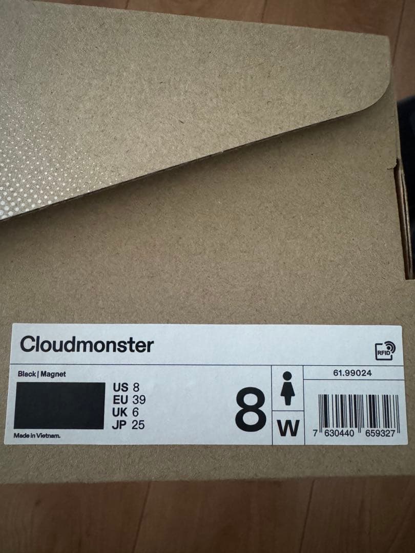 On Cloudmonster レディース　黒　25cm ブラックマグネット