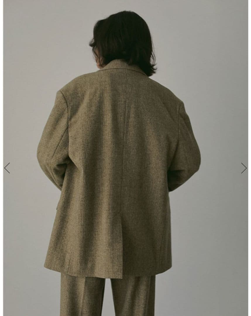 【なつこ様】etre tokyoチェックツィードテーラージャケットS