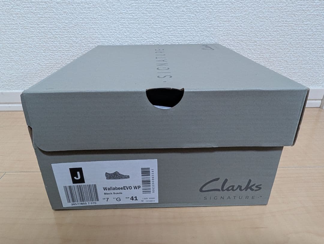 Clarks ワラビー evo WP ブラックスエード 25.0/UK7.0 黒