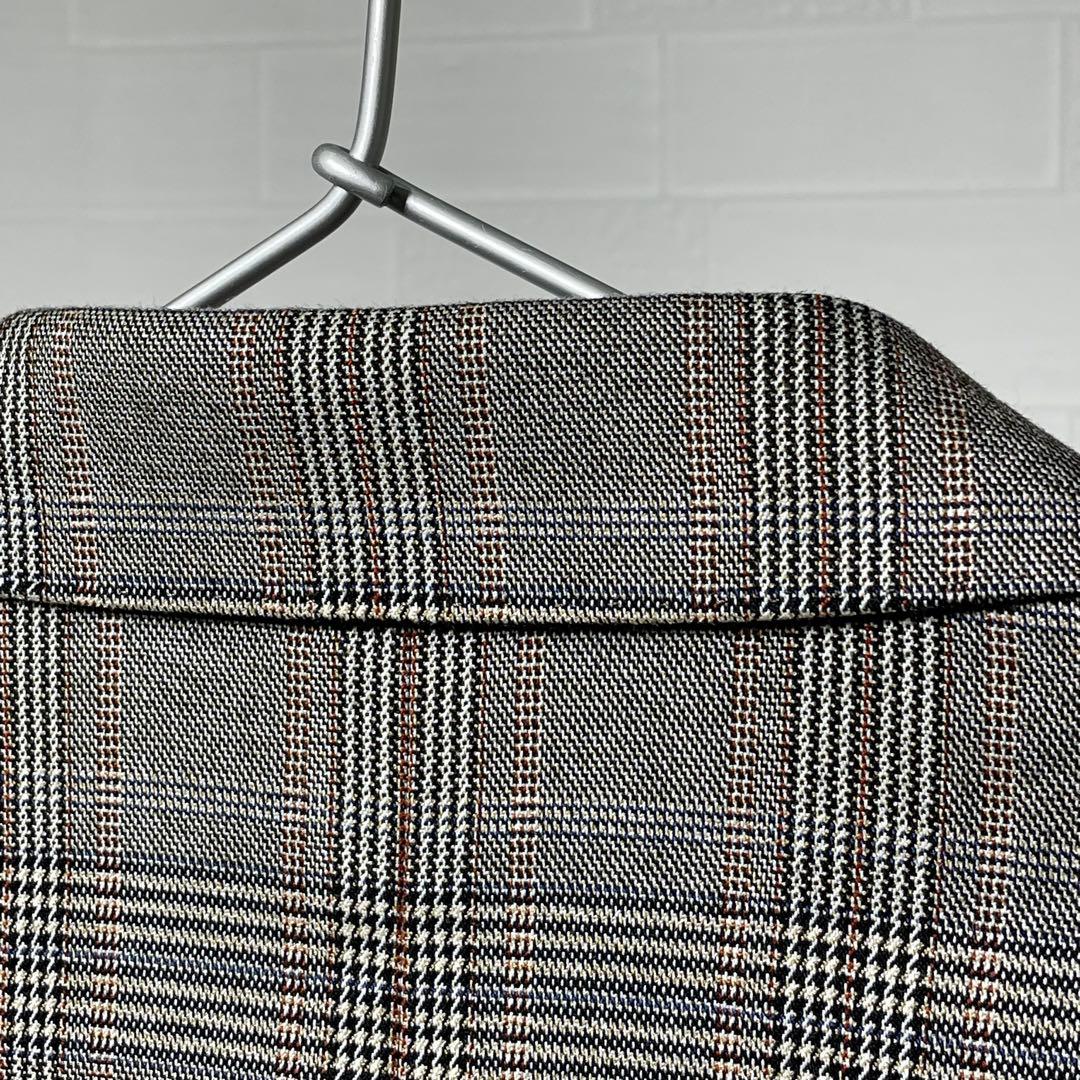 美品　ドレステリア　ストレッチ　セットアップスーツ　グレンチェック