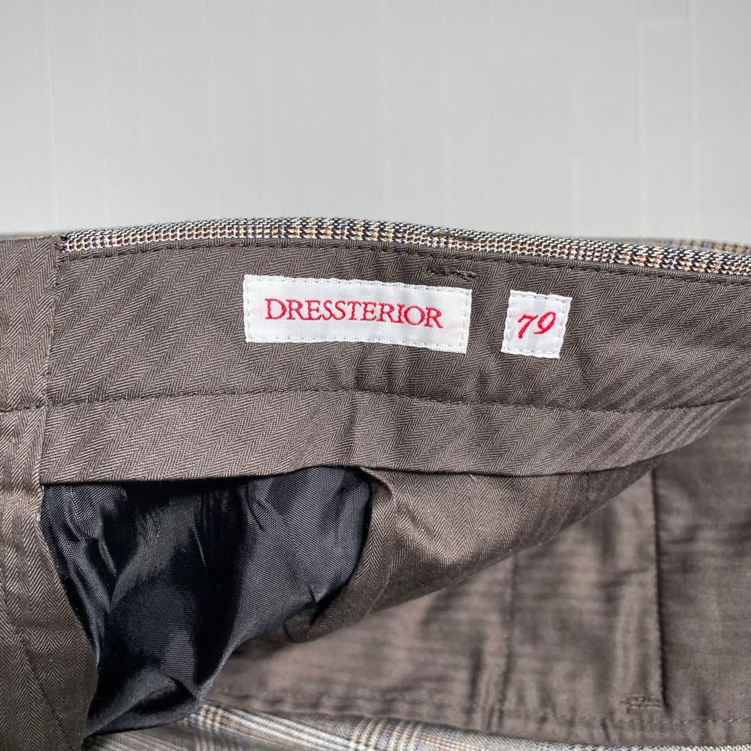 美品　ドレステリア　ストレッチ　セットアップスーツ　グレンチェック