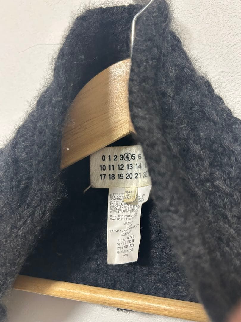 MAISON MARTIN MARGIELA ケーブルニットマフラー