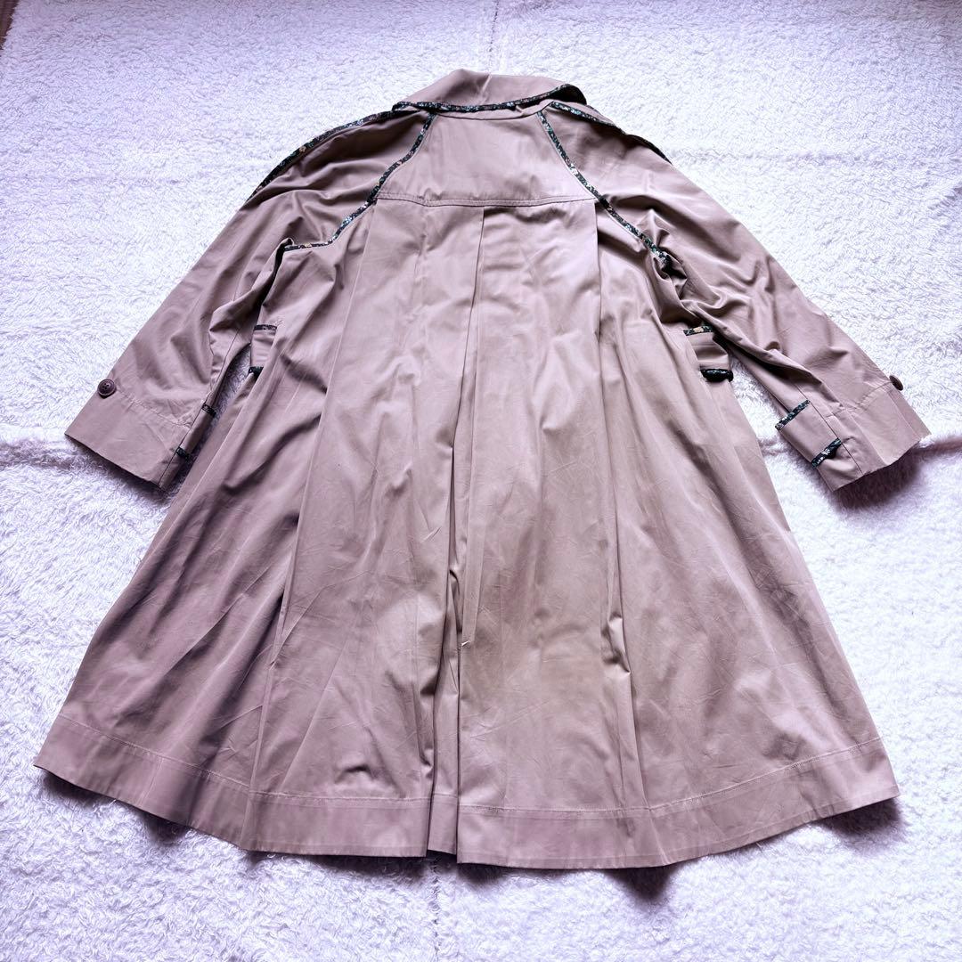 ヴィヴィアンウエストウッド Aライン トレンチコート ロングコート 花柄 紐付き