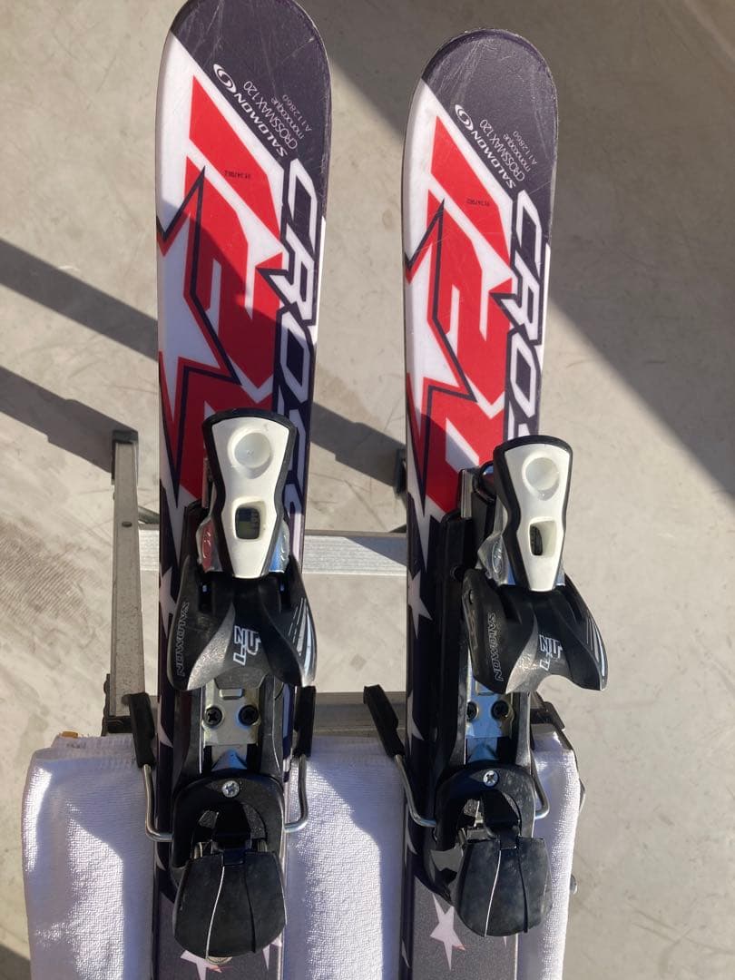 ショートスキー(ファン　ミッド　ミドル)ボードと解放ビィンディングのセット