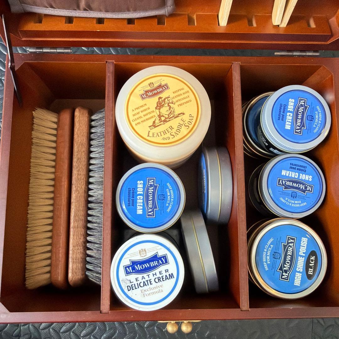 M. Mowbray 靴ケアセット 木製　シューケアRセット