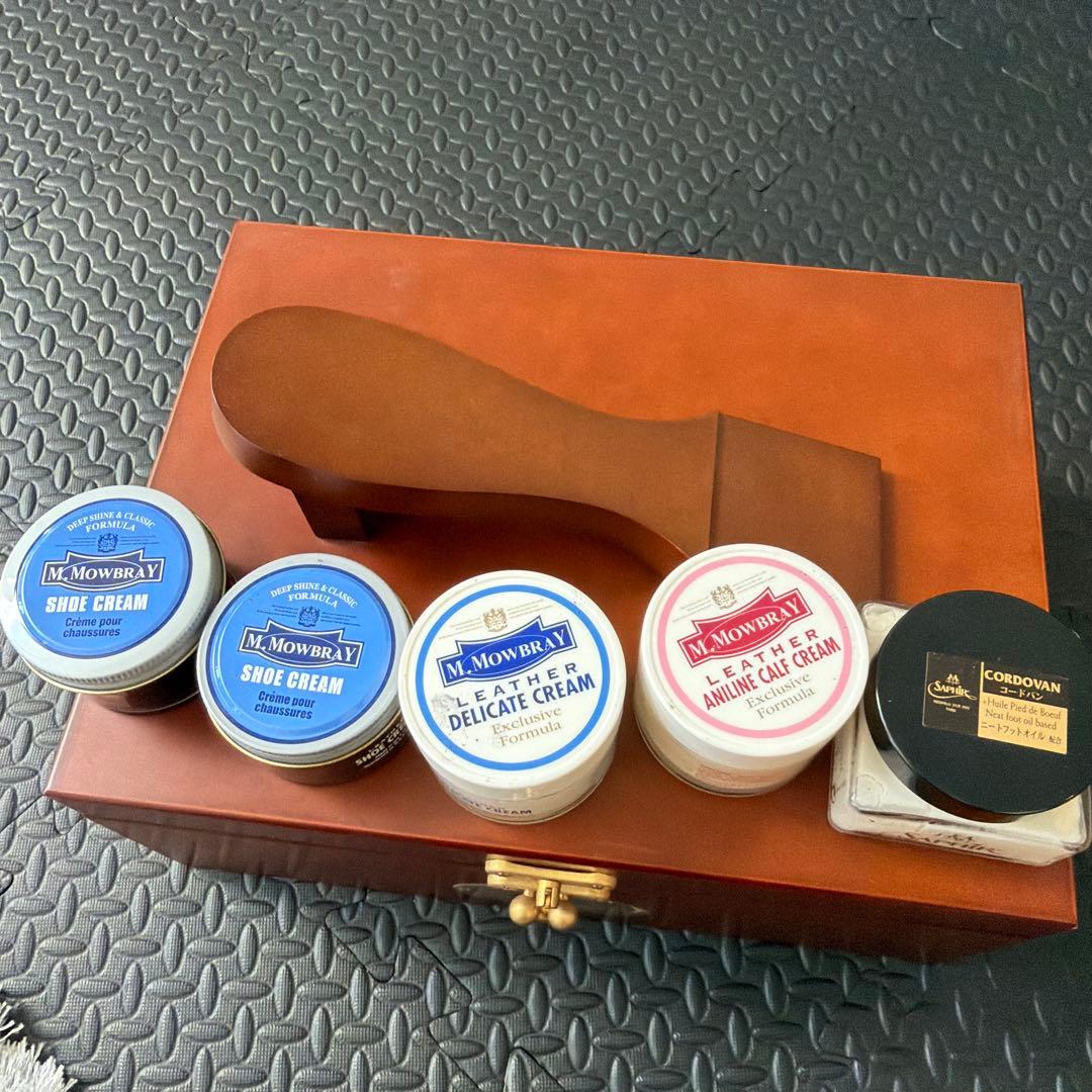 M. Mowbray 靴ケアセット 木製　シューケアRセット