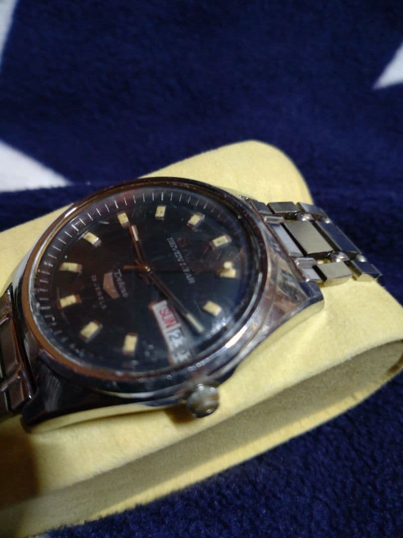 シチズンセブンスターデラックス　フルオリジナル 希少　ブラック文字盤