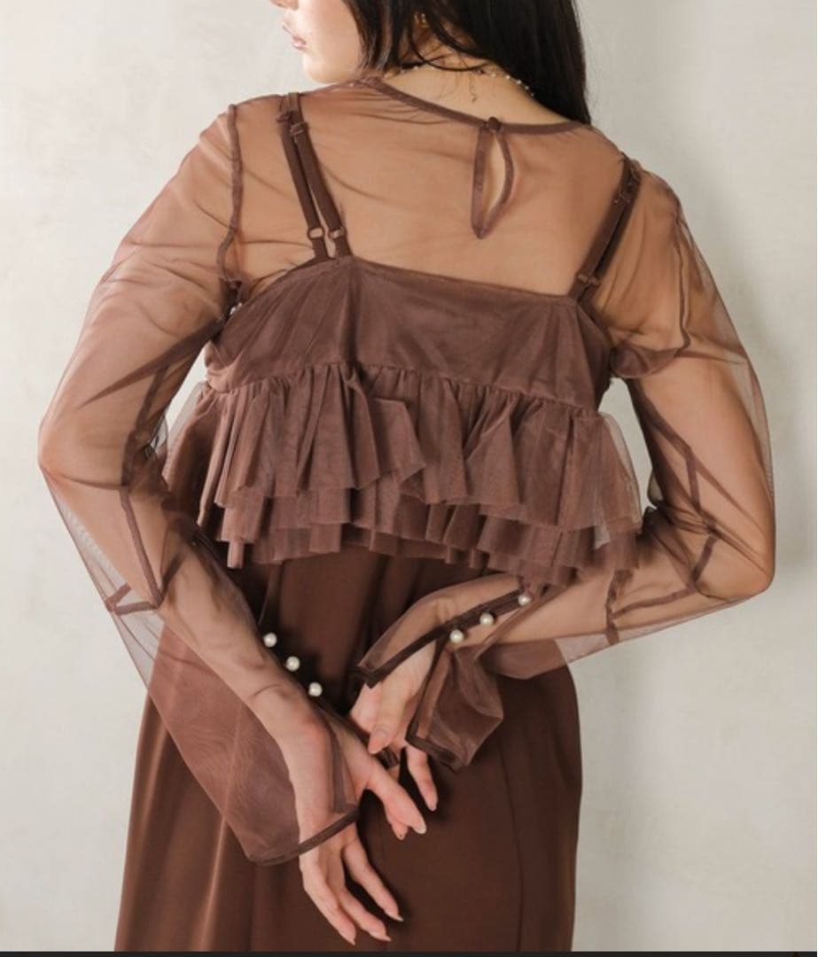 最終値下げ【美品】エンブロイダリーレース チュール