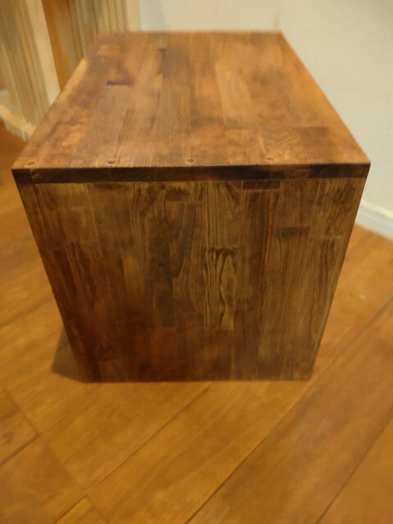 木製　ハンドメイド　オーダー　コの字　ラック　シェルフ　ワトコオイル　水槽台