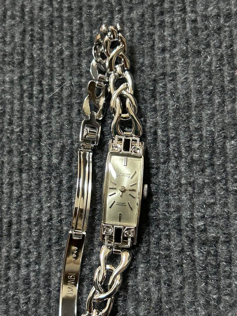 シチズンDrcssy手巻き時計 D40018シルバーK14WGケース