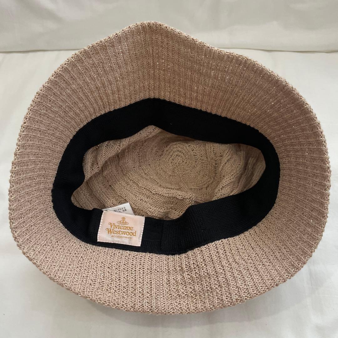 希少Vivienne Westwood日本製 オーブ 付 メッシュ クロッシェ