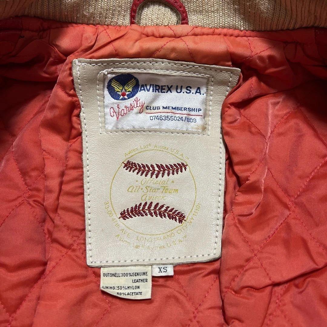 AVIREX U.S.A. レザー スタジャン