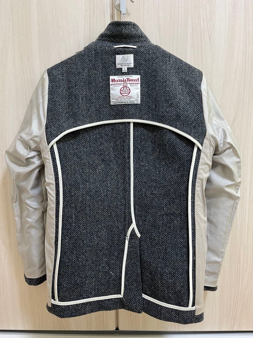 ハリスツイード × BEAUTY & YOUTH ヘリンボーン ジャケット S