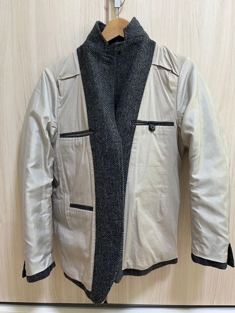 ハリスツイード × BEAUTY & YOUTH ヘリンボーン ジャケット S