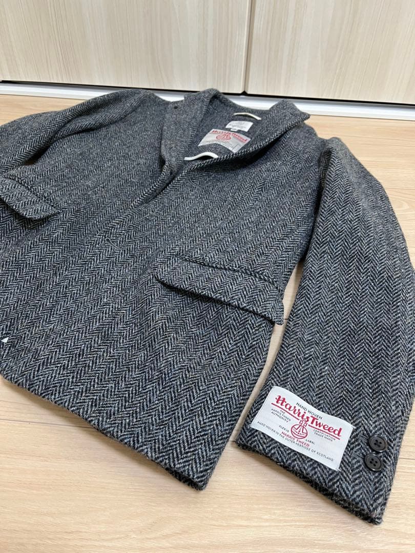 ハリスツイード × BEAUTY & YOUTH ヘリンボーン ジャケット S